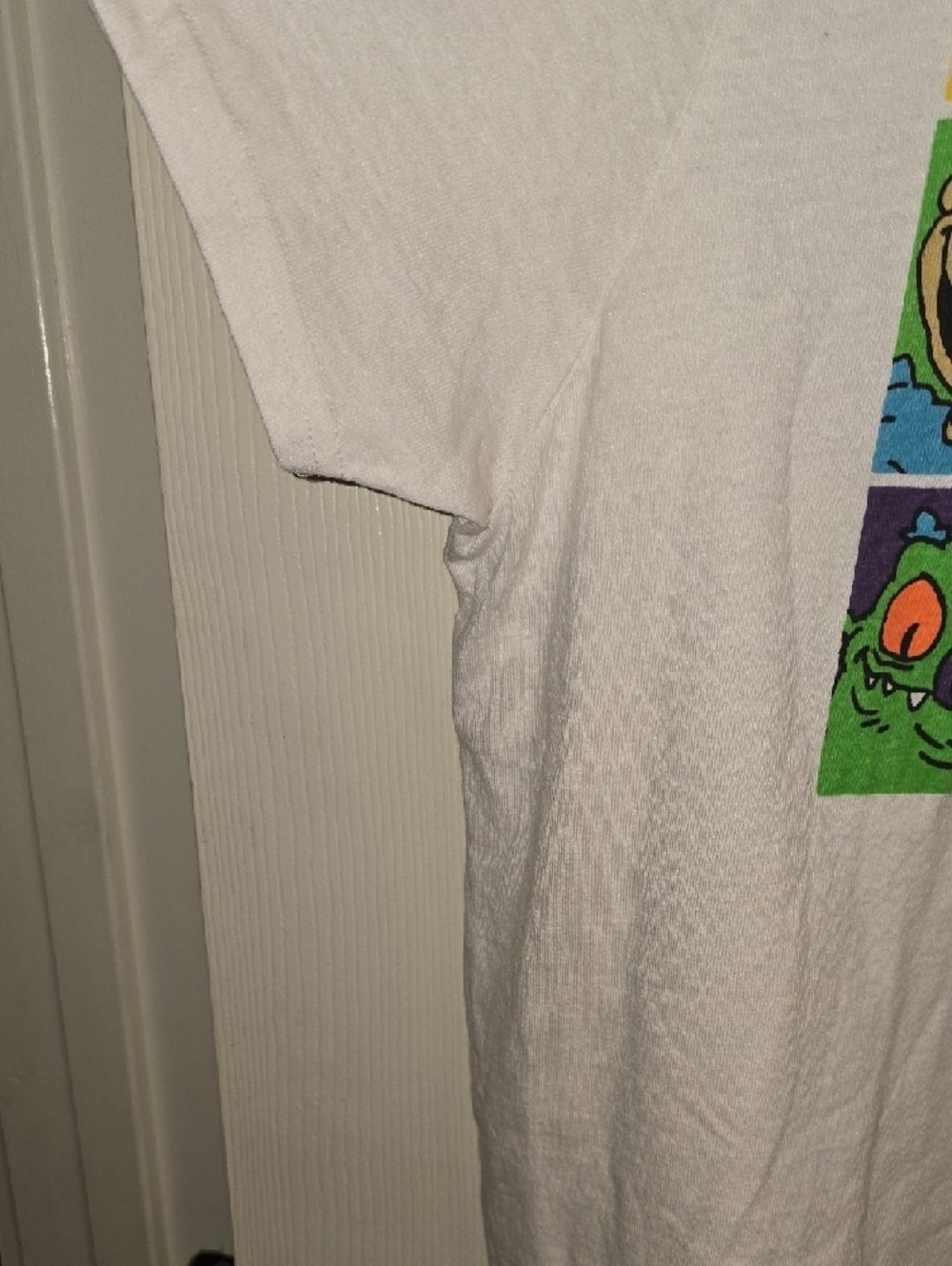 Nickelodeon White Rugrats Character Grid Short Sleeve Tee - Picture 3 of 5